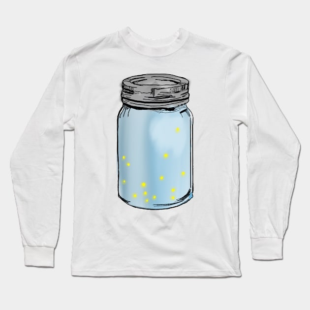 Firefly Jar Long Sleeve T-Shirt by lilydlin